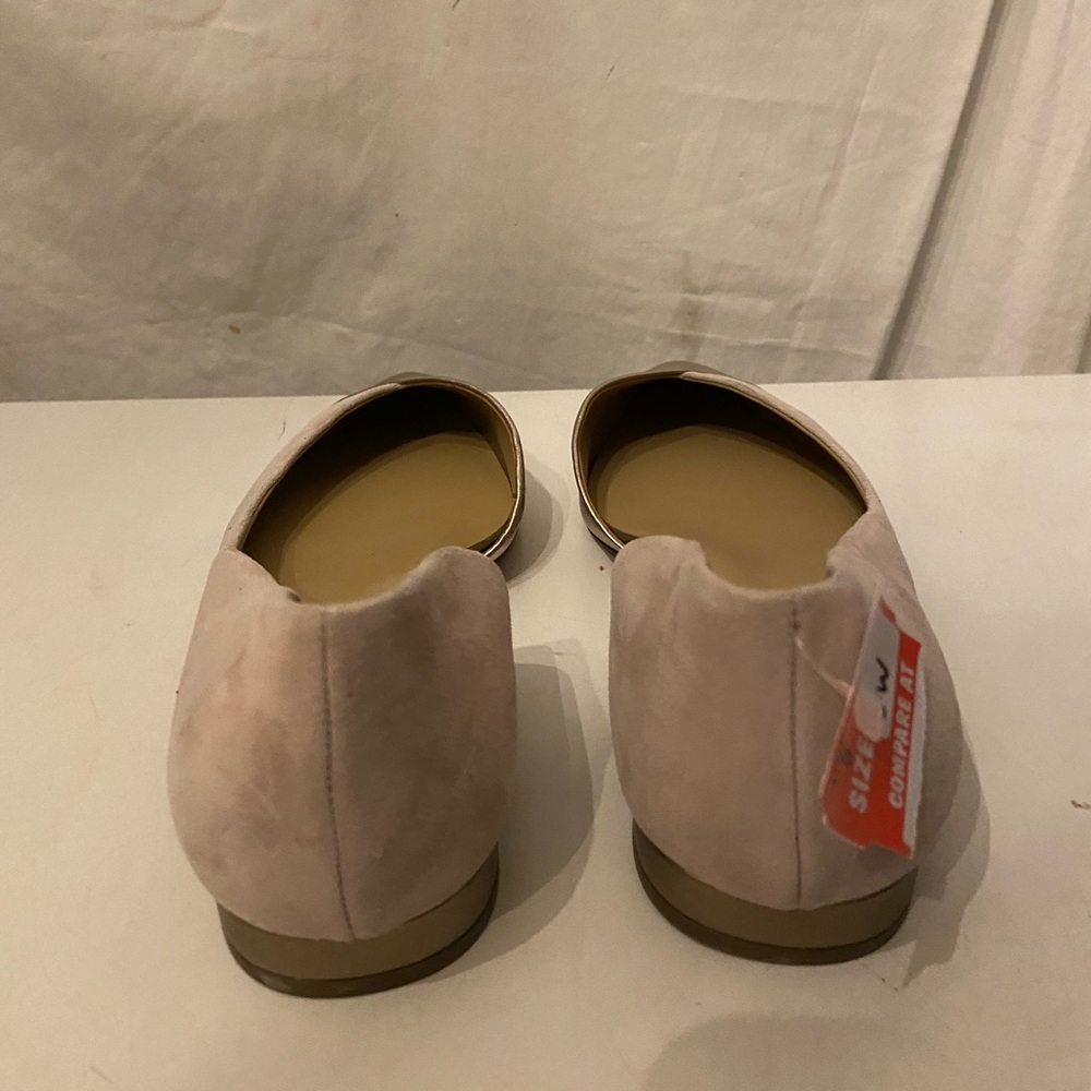 Naturalizer blush suede & gold flats size 9w NWT - Picture 3 of 8